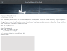 Tablet Screenshot of envynailsalonwhiterock.com